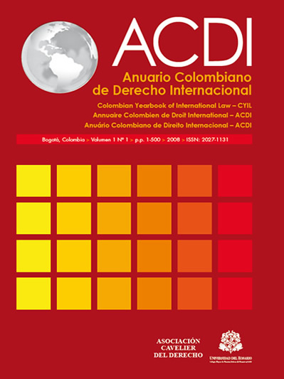 Preferencia intervalo pañuelo de papel El Derecho Internacional como fuente del Derecho Constitucional | ACDI -  Anuario Colombiano de Derecho Internacional
