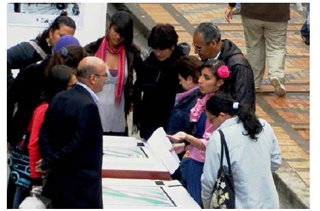 Socialización de propuesta de
diseño de espacio público en la Calle Real de Pamplona