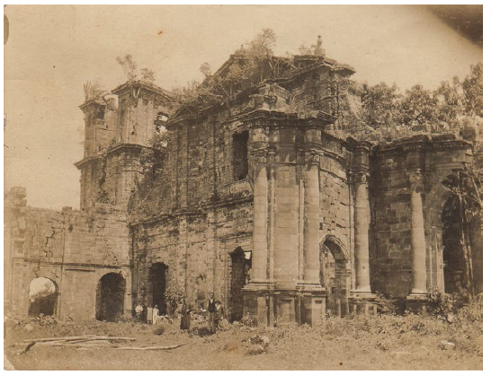 Imagem externa da igreja possivelmente no período das obras promovidas pelo
governo do RS