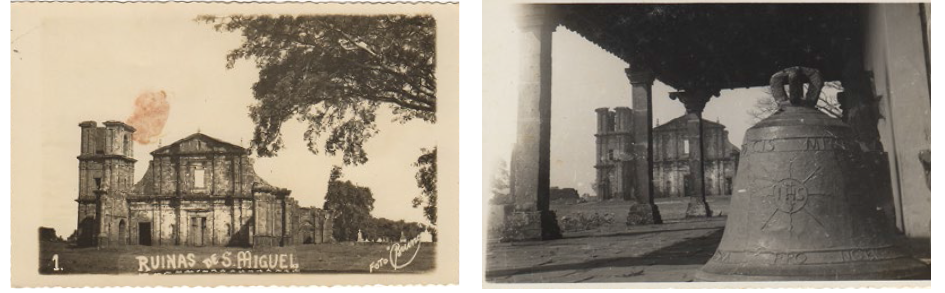 Fotografias/postais de São Miguel das Missões. Entre as décade 1940 e 1950