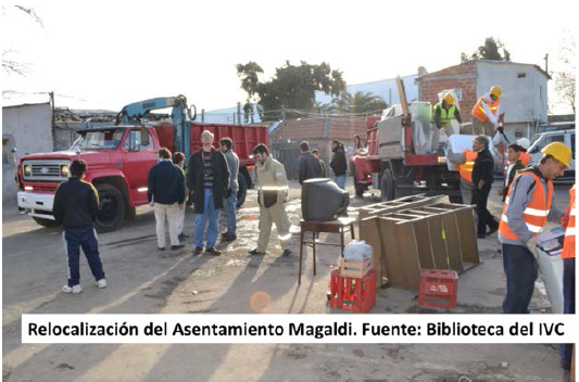  Relocalización del
asentamiento Agustín Magaldi

