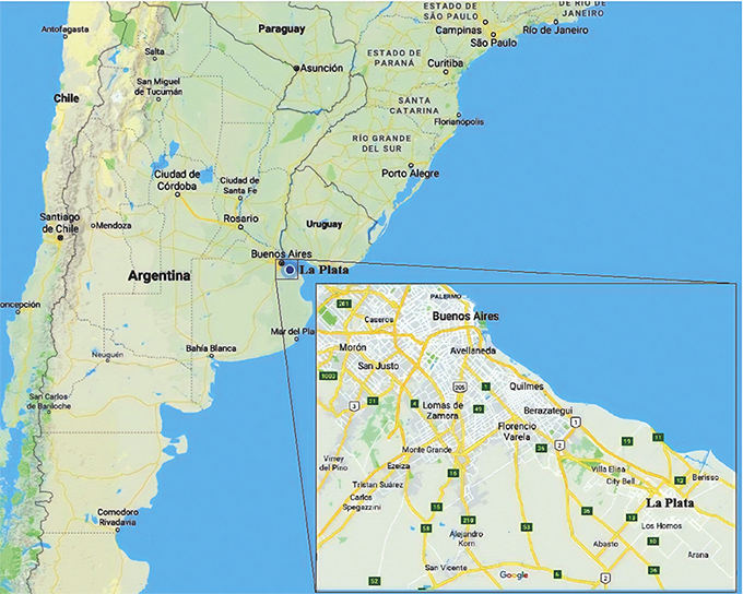 
Ubicación de la Ciudad de La Plata en el territorio de
la República Argentina 

y ampliación de su situación
en la Región Metropolitana de Buenos Aires
