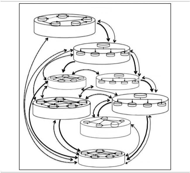 
Ejemplo de la estructuras de las relaciones
en un anp

