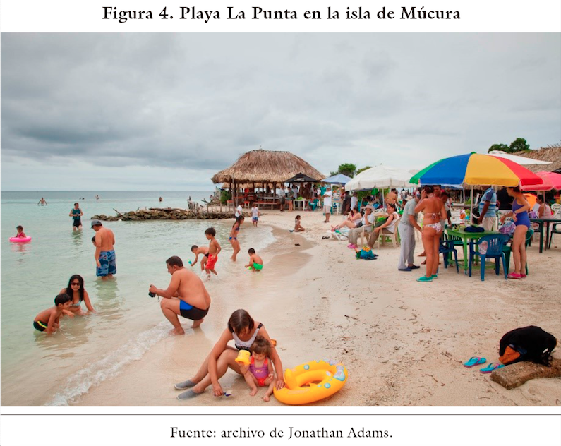 Playa La Punta en la isla de Múcura