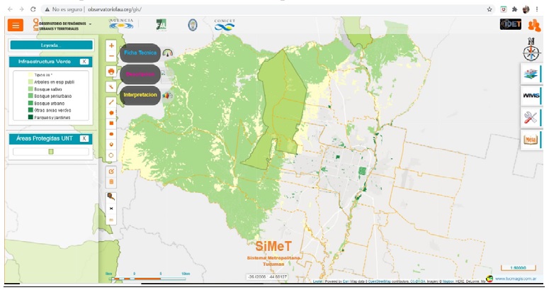 Mapeo de infraestructura verde metropolitana. Indicador y cartografía en visor web