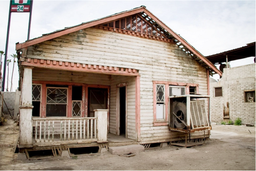 Vivienda ubicada en la Primera Secci&oacute;n antes de ser incendiada