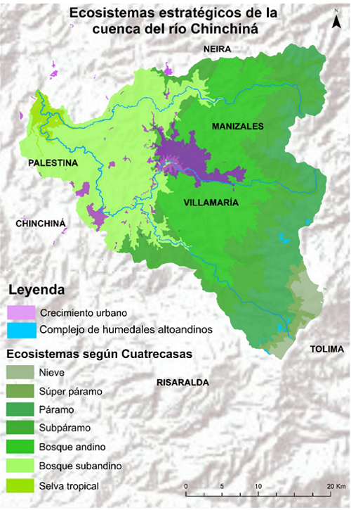 Ecosistemas estratégicos de la cuenca del río Chinchiná