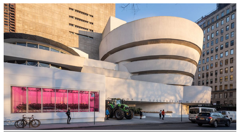 Vista de la instalación en el museo Guggenheim, febrero-agosto 2020
