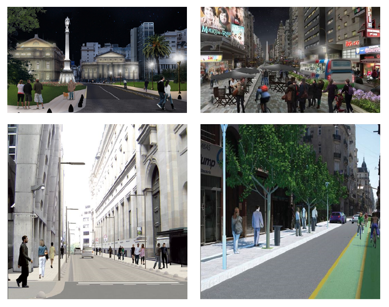 Renders de los planes de recualificación publicados por el gcba
