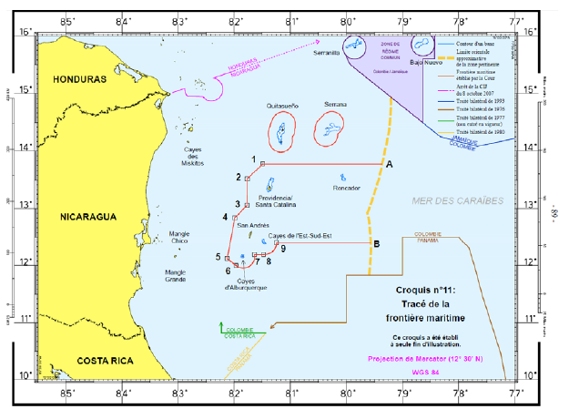 Tomado de: Territorial and Maritime
Dispute (Nicaragua v. Colombia), Judgment, I.C.J. Reports 2012, p. 624, pg. 714