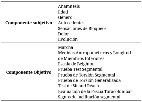 Componentes de la propuesta evaluativa