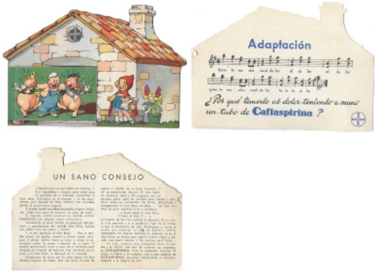 Díptico de Aspirina, de los años treinta