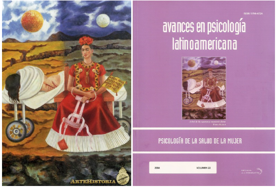 Primera obra incluida en la Galería Latinoamericana de Arte en Portada (Vol. 22, 2004):
2
 Árbol de la esperanza mantente firme de Frida Kahlo (1946).
3

